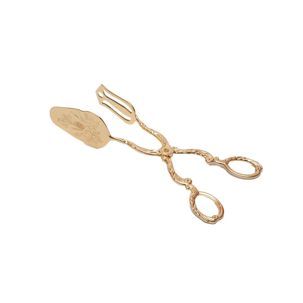 REGENT GOLD PLATED STAINLESS STEEL CAKE TONG 23 CM, GOLD COLOR