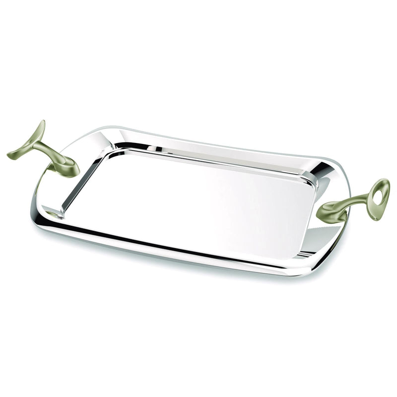 REGENT O2 STAINLESS STEEL RECTANGLE TRAY 52X28 CM, SILVER COLOR