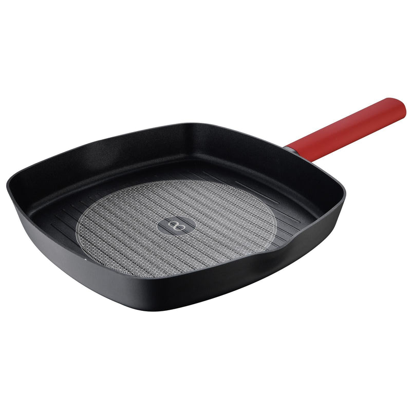 BERGNER ION 12 PIECE FORGED ALUMINIUM NON-STICK COOKWARE SET WITH INDUCTION BOTTOM, BLACK COLOR