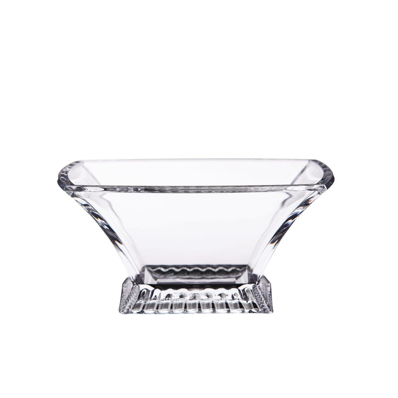 AZAD ACRYLIC RECTANGLE MEDIUM CANDY BOWL WITH LID 26 CL, CLEAR