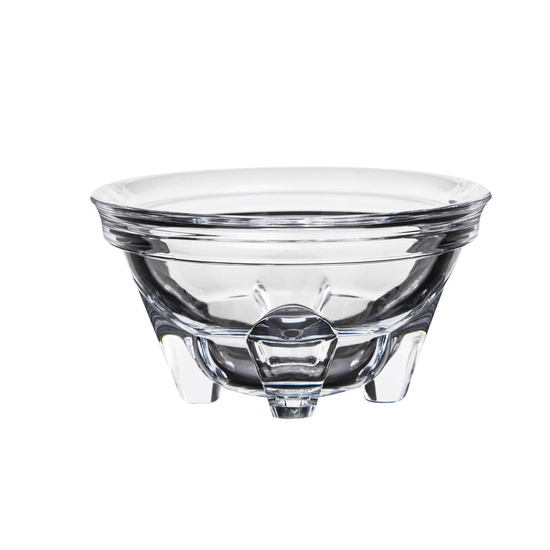 AZAD FOOTED ACRYLIC CANDY BOWL WITH LID, CLEAR