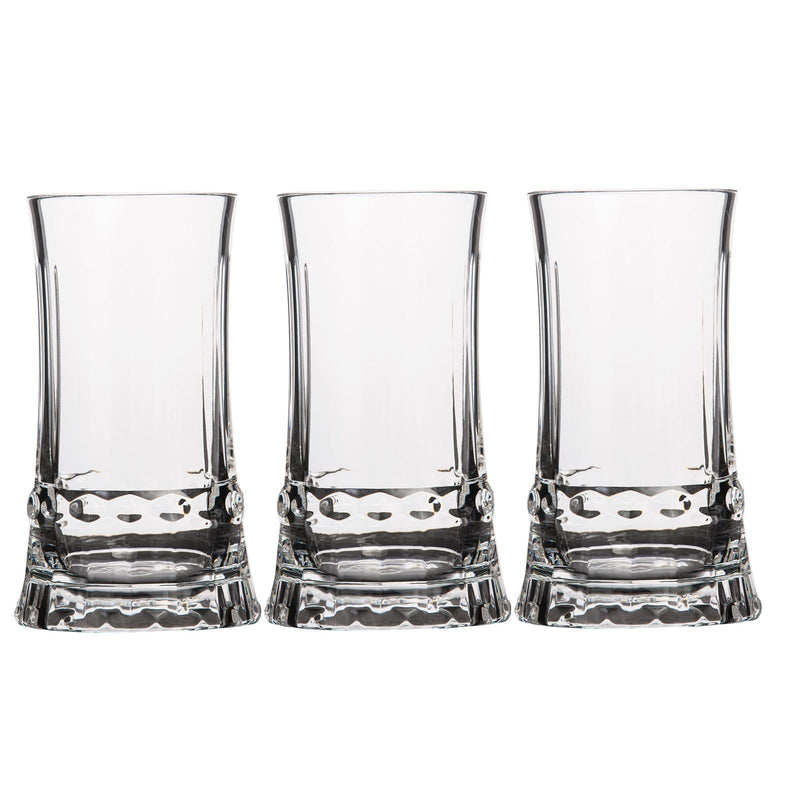 AZAD BELL 6 PIECE ACRYLIC H-B TUMBLER SET 25 CL, CLEAR