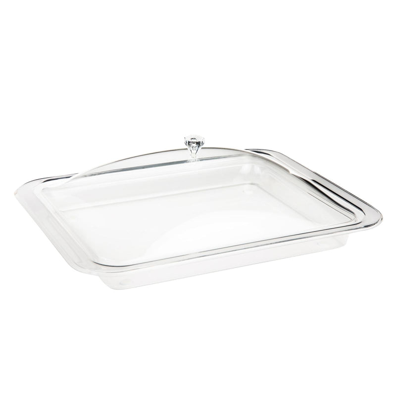 AZAD ACRYLIC MEDIUM RECTANGLE CHEESE DOME, CLEAR