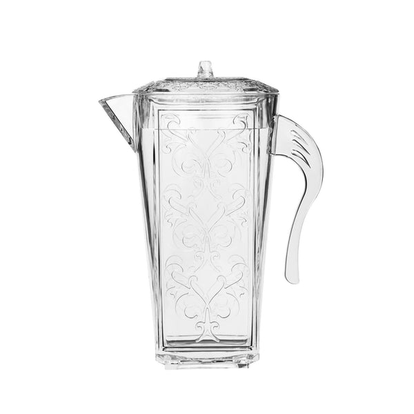 AZAD FUDGE ACRYLIC WATER JUG 1.25 LITER, CLEAR