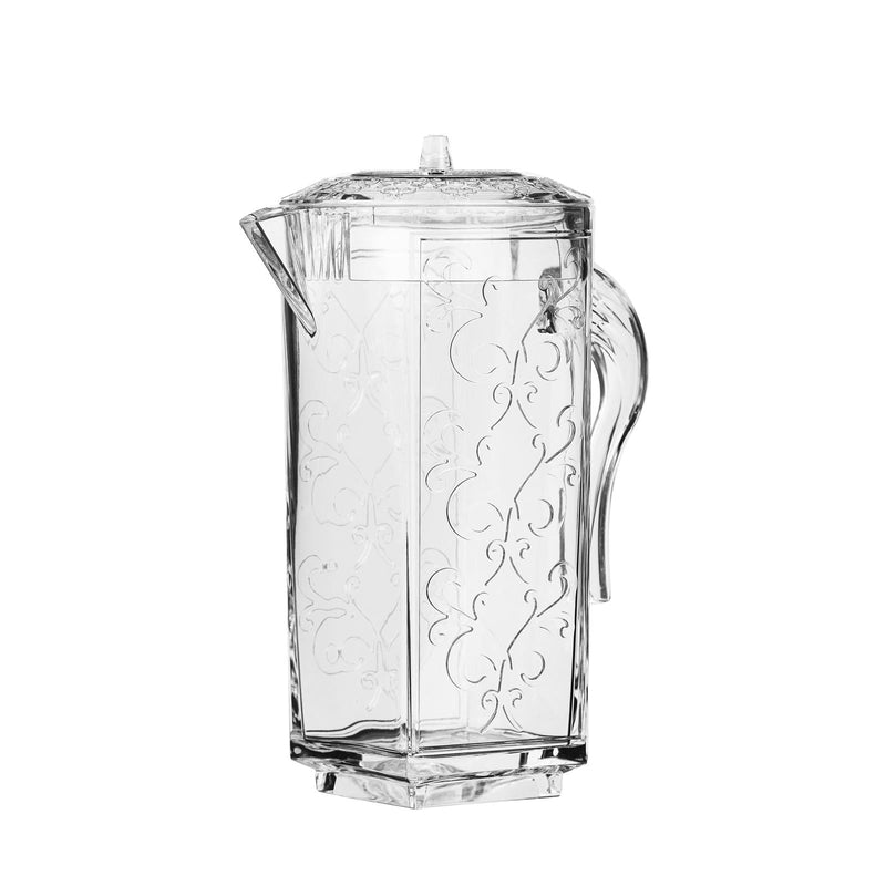 AZAD FUDGE ACRYLIC WATER JUG 1.25 LITER, CLEAR