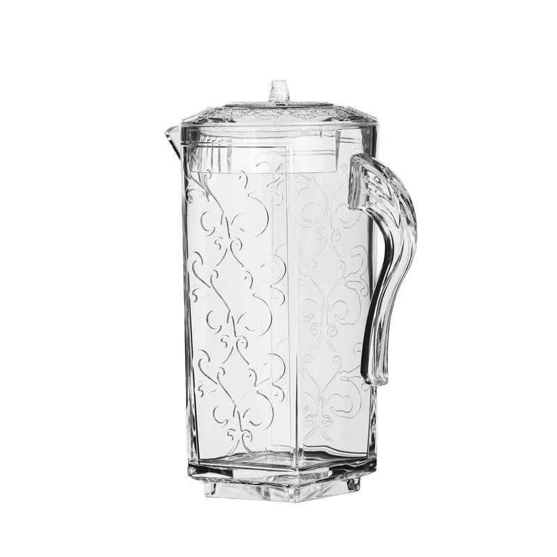 AZAD FUDGE ACRYLIC WATER JUG 1.25 LITER, CLEAR