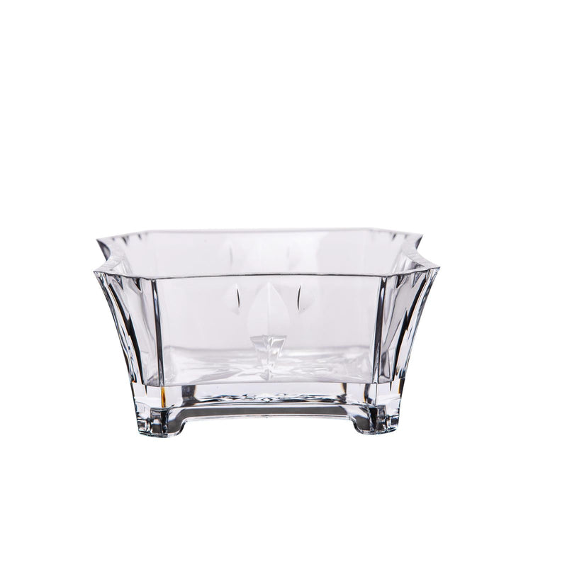 AZAD TENT SHAPE ACRYLIC CANDY BOWL WITH LID, CLEAR