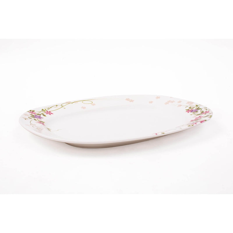 ROYAL MELAMINE AMAL MELAMINE OVAL PLATTER 36 CM, FLORAL COLOR