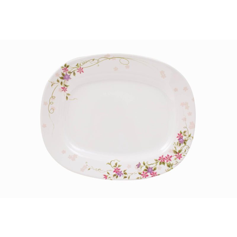 ROYAL MELAMINE AMAL MELAMINE OVAL PLATTER 36 CM, FLORAL COLOR