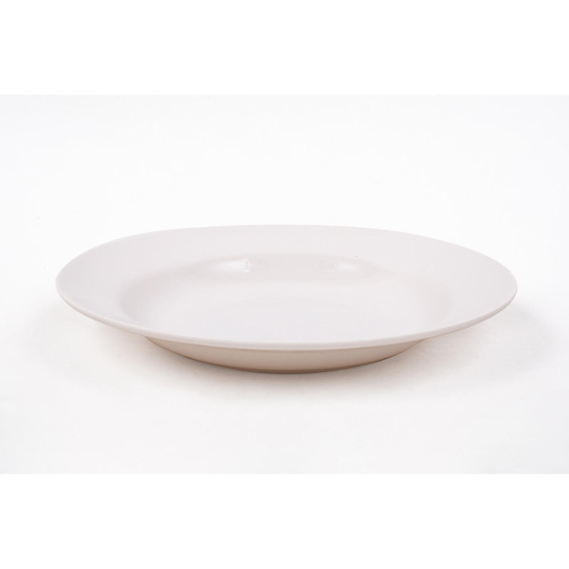 ROYAL MELAMINE WHITE MELAMINE SOUP PLATE 24 CM, WHITE COLOR