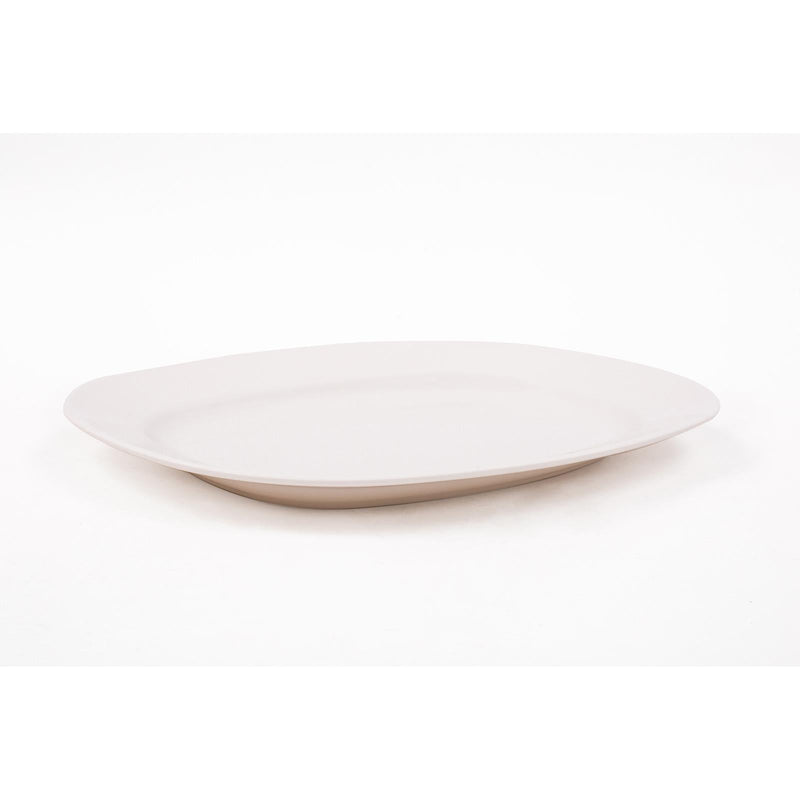 ROYAL MELAMINE WHITE MELAMINE OVAL PLATTER 36 CM, WHITE COLOR