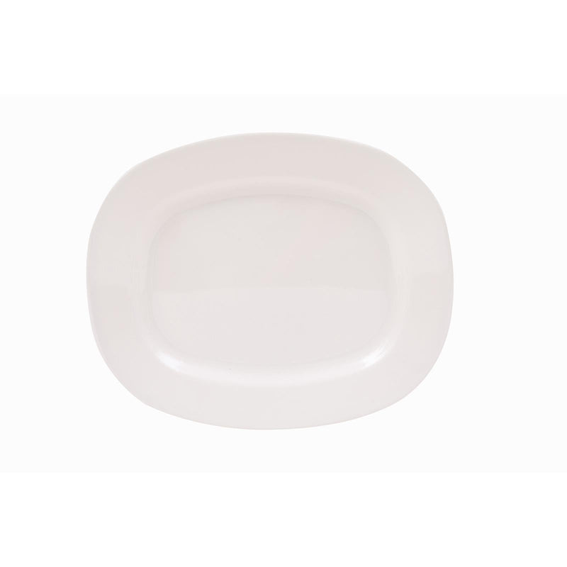 ROYAL MELAMINE WHITE MELAMINE OVAL PLATTER 36 CM, WHITE COLOR