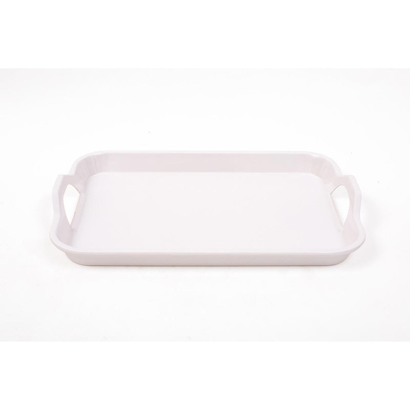 ROYAL MELAMINE WHITE MELAMINE SMALL TRAY 38CM, WHITE COLOR