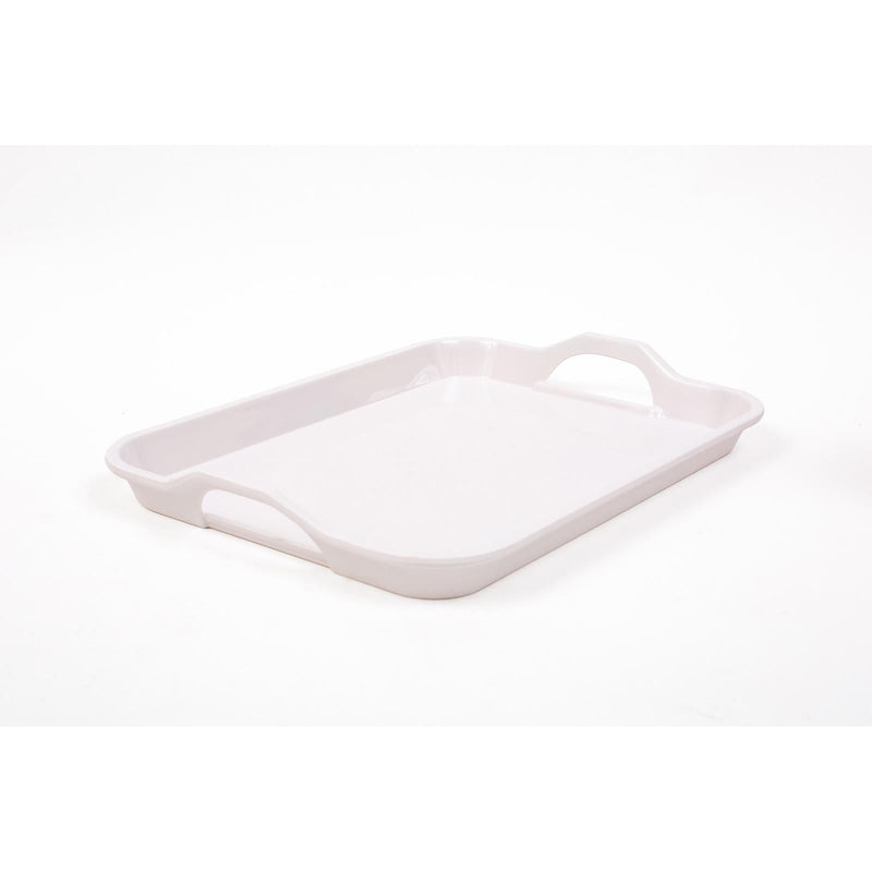 ROYAL MELAMINE WHITE MELAMINE SMALL TRAY 38CM, WHITE COLOR