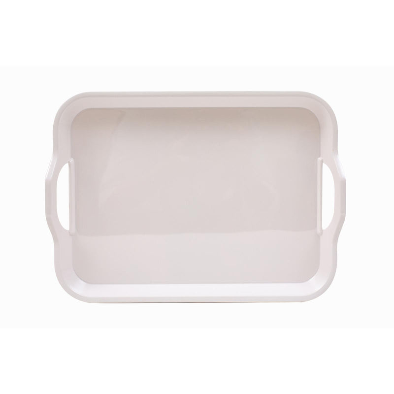 ROYAL MELAMINE WHITE MELAMINE SMALL TRAY 38CM, WHITE COLOR