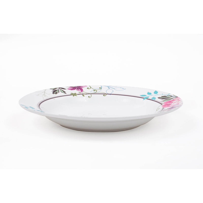 ROYAL MELAMINE BLISS MELAMINE SOUP PLATE 24 CM, FLORAL COLOR