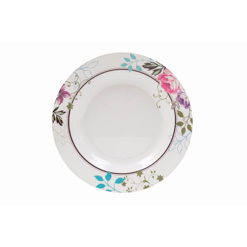 ROYAL MELAMINE BLISS MELAMINE SOUP PLATE 24 CM, FLORAL COLOR