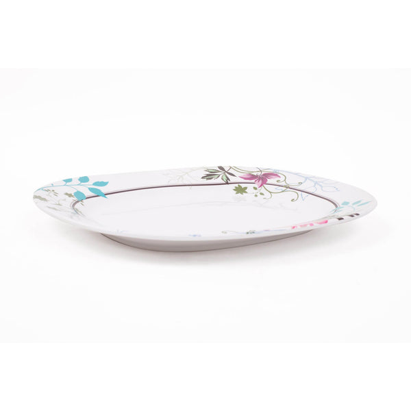 ROYAL MELAMINE BLISS MELAMINE OVAL PLATTER 36 CM, FLORAL COLOR