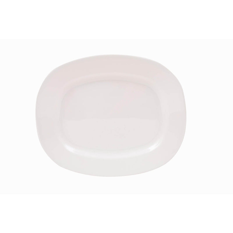 ROYAL MELAMINE WHITE MELAMINE OVAL PLATTER 26 CM, WHITE COLOR