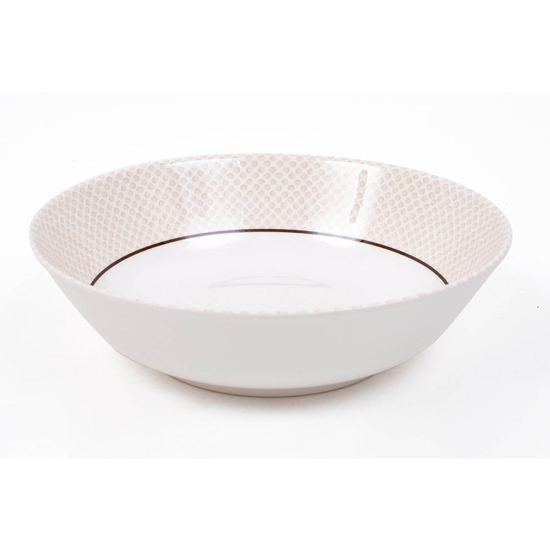 ROYAL MELAMINE MYSTIC GOLD MELAMINE LARGE SOUP BOWL 26 CM, BEIGE COLOR