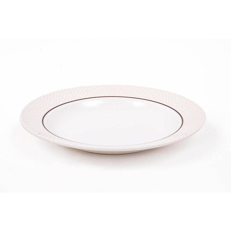 ROYAL MELAMINE MYSTIC GOLD MELAMINE SOUP PLATE 24 CM, BEIGE COLOR