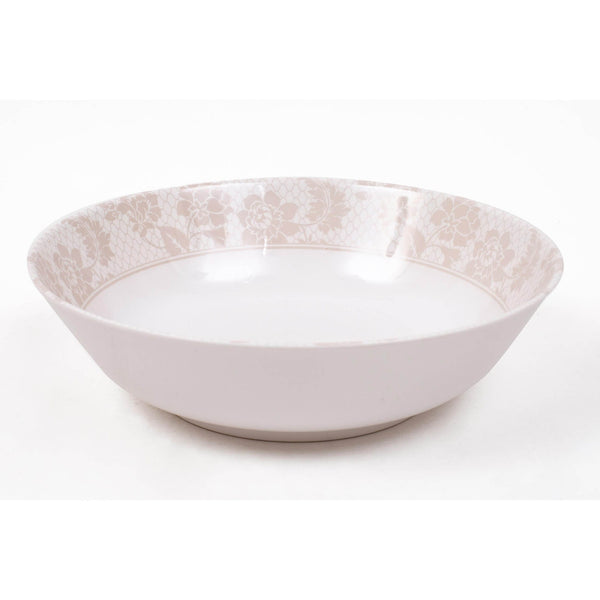 ROYAL MELAMINE GOLDEN LILLY MELAMINE LARGE BOWL 26 CM, BEIGE COLOR