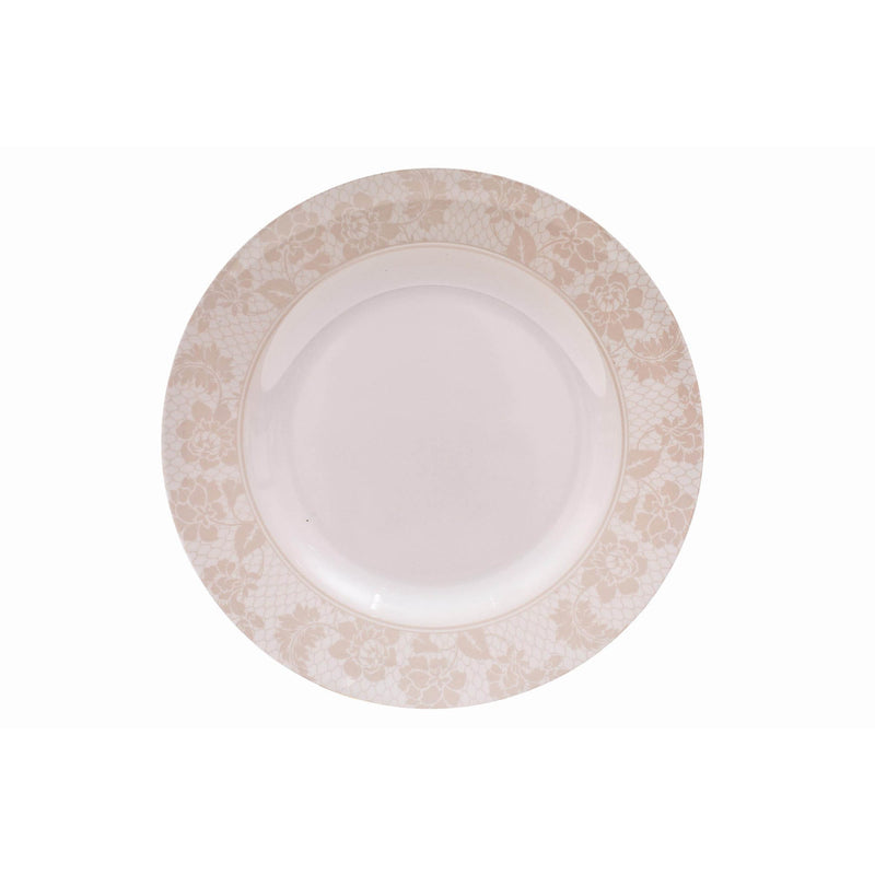 ROYAL MELAMINE GOLDEN LILLY MELAMINE DINNER PLATE 27 CM, BEIGE COLOR