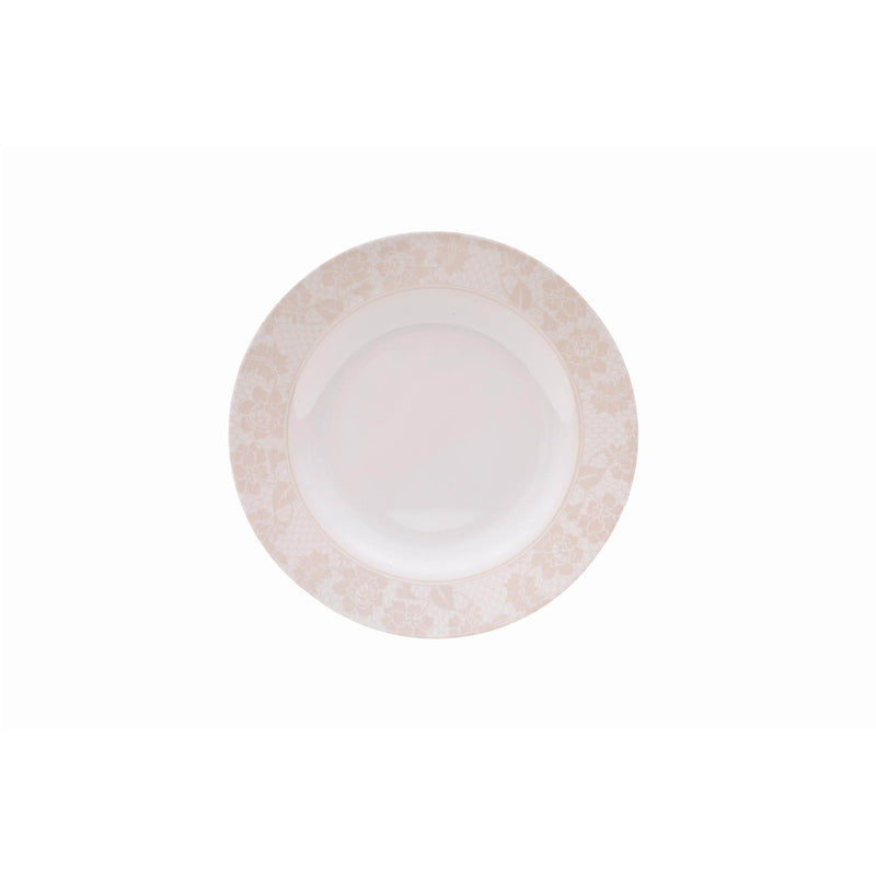 ROYAL MELAMINE GOLDEN LILLY MELAMINE DESSERT PLATE 18 CM, BEIGE COLOR