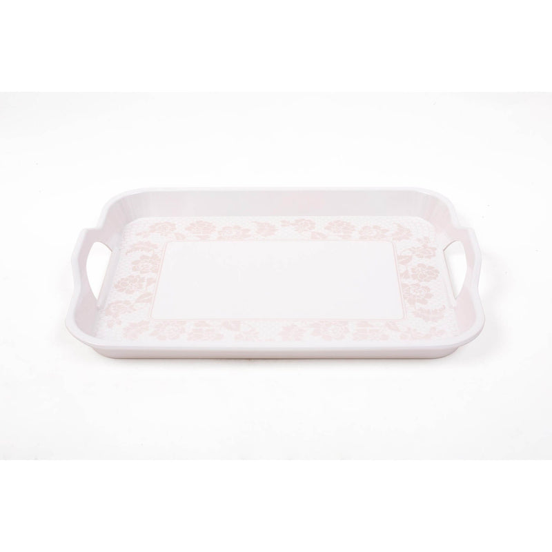 ROYAL MELAMINE GOLDEN LILLY MELAMINE SMALL TRAY 38CM, BEIGE COLOR