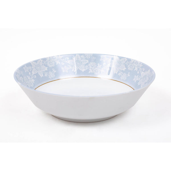 ROYAL MELAMINE PEBBLE FLOWER MELAMINE MEDIUM BOWL 22 CM, LIGHT BLUE COLOR