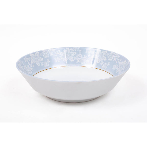 ROYAL MELAMINE PEBBLE FLOWER MELAMINE MEDIUM BOWL 20 CM, LIGHT BLUE COLOR