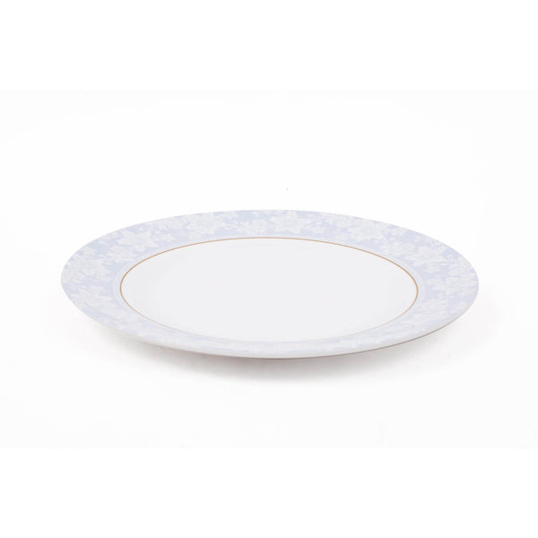 ROYAL MELAMINE PEBBLE FLOWER MELAMINE DINNER PLATE 27 CM, LIGHT BLUE COLOR