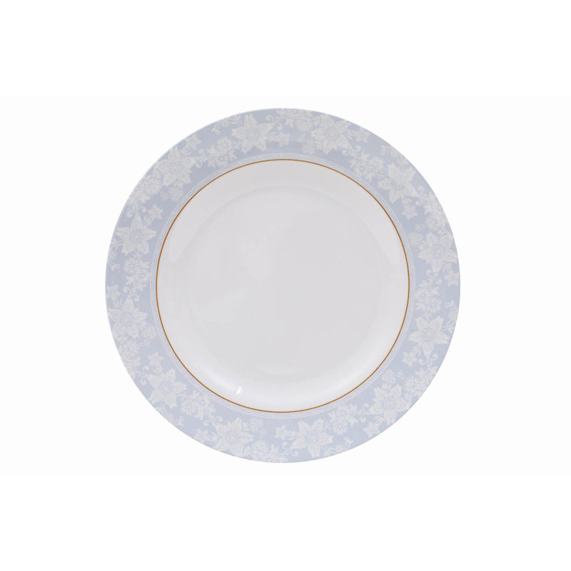 ROYAL MELAMINE PEBBLE FLOWER MELAMINE DINNER PLATE 27 CM, LIGHT BLUE COLOR