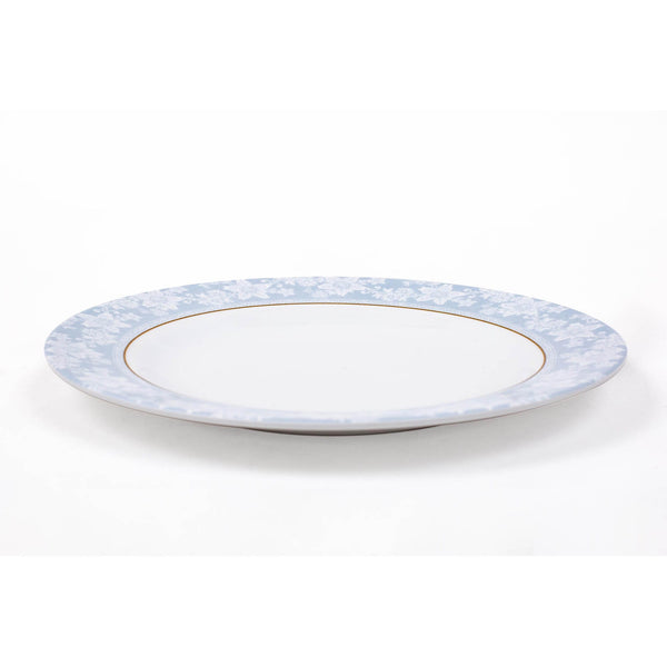 ROYAL MELAMINE PEBBLE FLOWER MELAMINE DINNER PLATE 25 CM, LIGHT BLUE COLOR