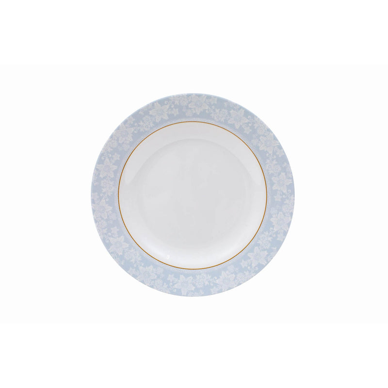 ROYAL MELAMINE PEBBLE FLOWER MELAMINE DINNER PLATE 25 CM, LIGHT BLUE COLOR