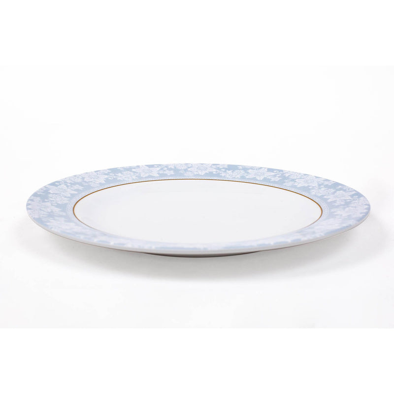 ROYAL MELAMINE PEBBLE FLOWER MELAMINE DESSERT PLATE 18 CM, LIGHT BLUE COLOR