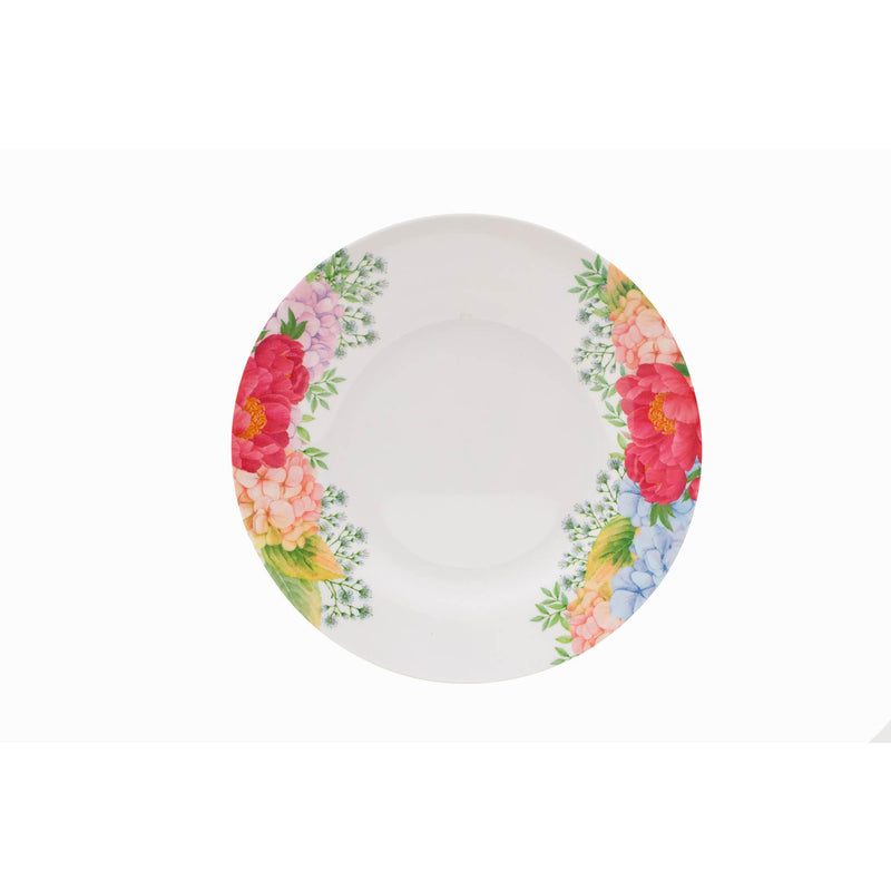 ROYAL MELAMINE PEONY BLOOKING MELAMINE DINNER PLATE 25 CM, FLORAL COLOR