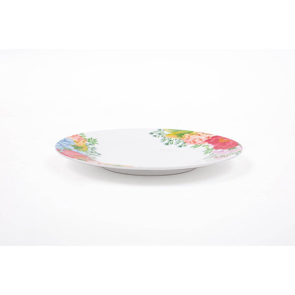 ROYAL MELAMINE PEONY BLOOKING MELAMINE DESSERT PLATE 18 CM, FLORAL COLOR