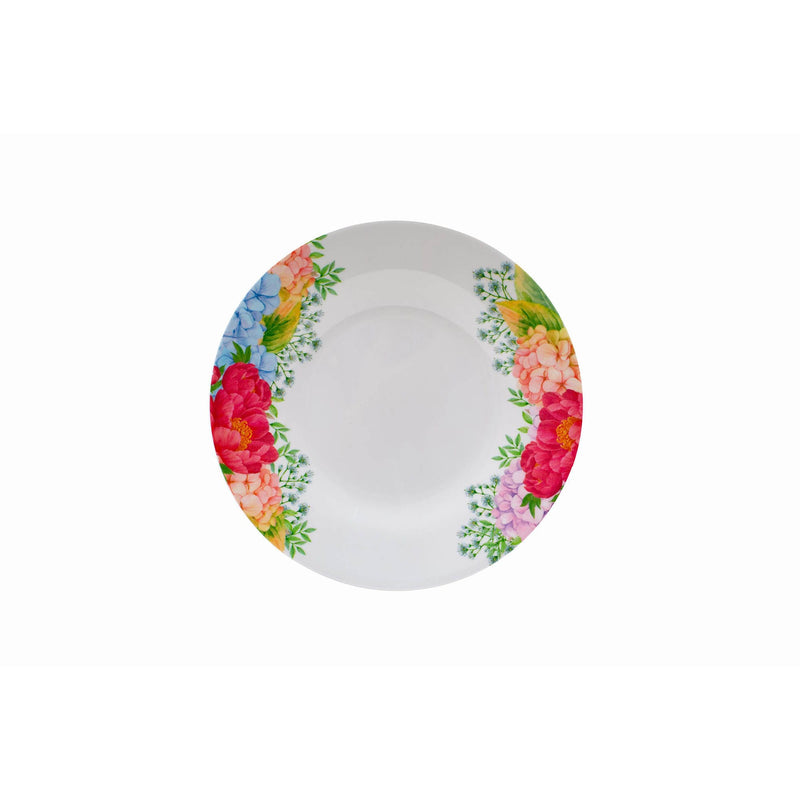 ROYAL MELAMINE PEONY BLOOKING MELAMINE DESSERT PLATE 18 CM, FLORAL COLOR