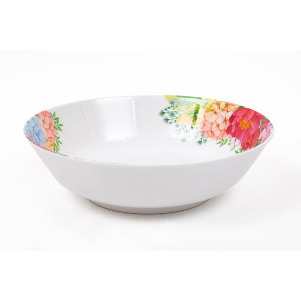 ROYAL MELAMINE PEONY BLOOKING MELAMINE MEDIUM BOWL 22 CM, FLORAL COLOR