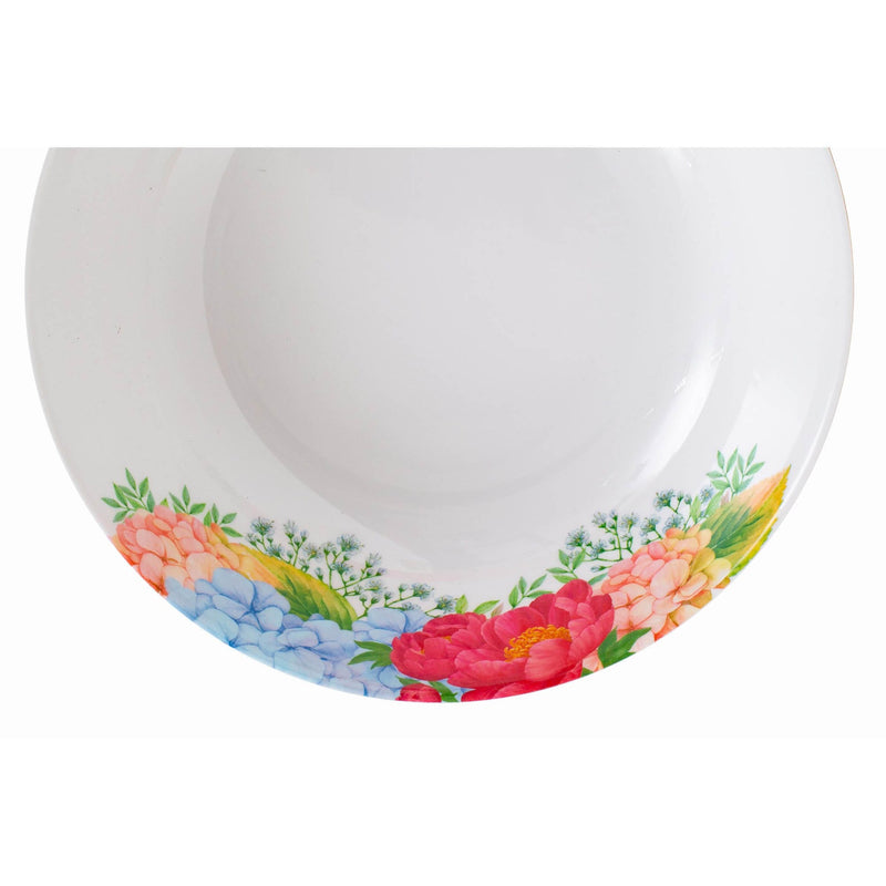 ROYAL MELAMINE PEONY BLOOKING MELAMINE LARGE BOWL 26 CM, FLORAL COLOR