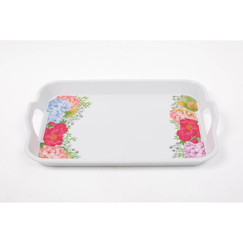 ROYAL MELAMINE PEONY BLOOKING MELAMINE LARGE TRAY 50 CM, FLORAL COLOR