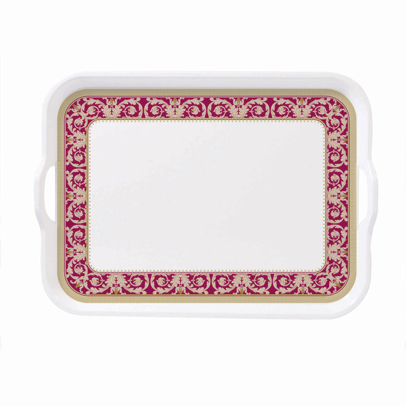 ROYAL MELAMINE EMPRESS MELAMINE LARGE TRAY 50 CM, RED COLOR