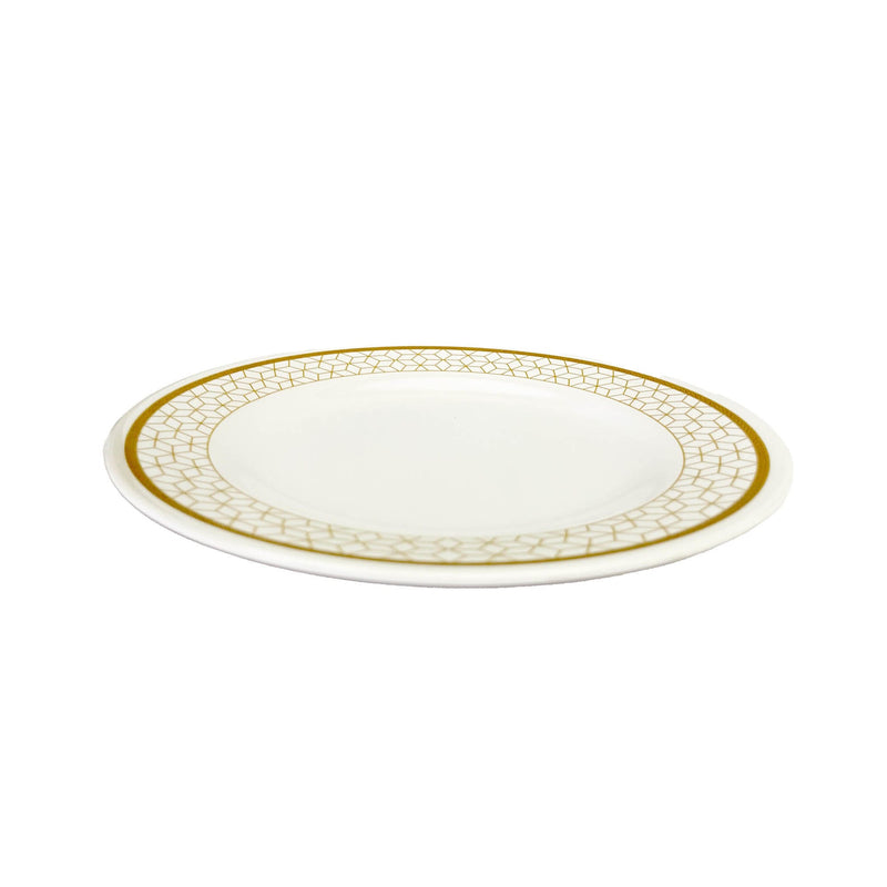 ROYAL MELAMINE ALVIN MELAMINE DINNER PLATE 27 CM, GOLD COLOR