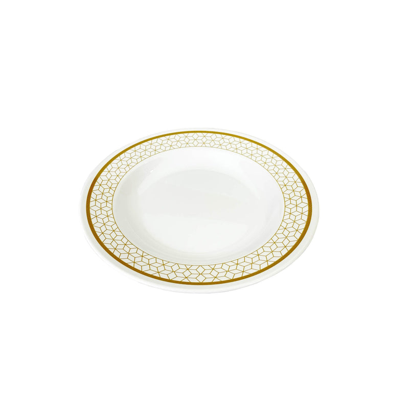 ROYAL MELAMINE ALVIN MELAMINE SOUP PLATE 24 CM, GOLD COLOR