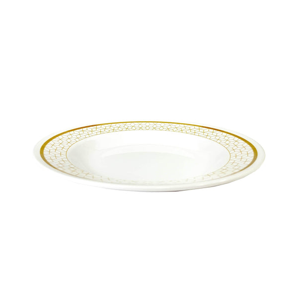 ROYAL MELAMINE ALVIN MELAMINE SOUP PLATE 24 CM, GOLD COLOR