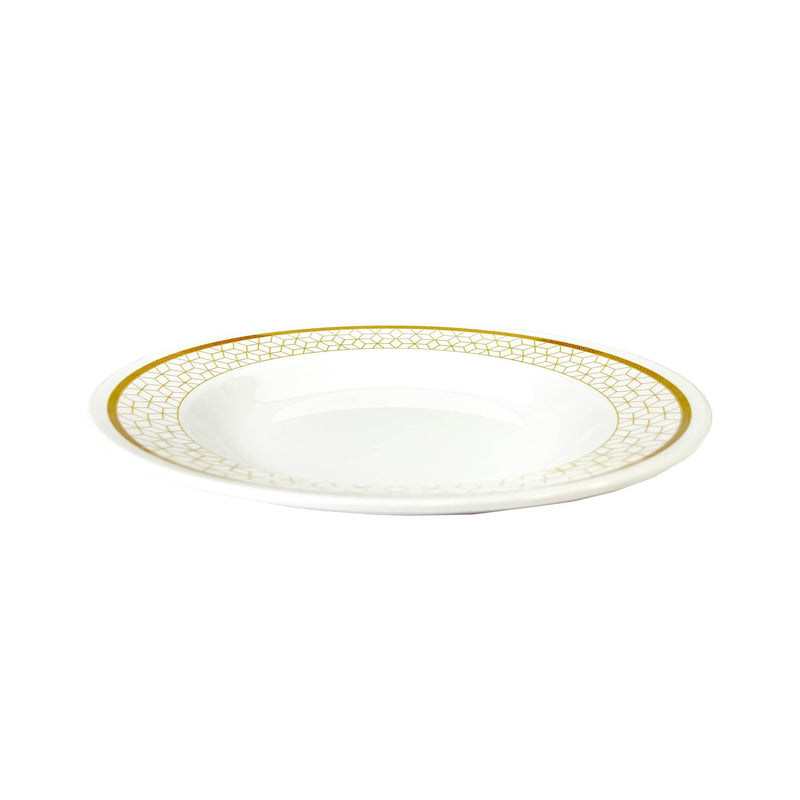 ROYAL MELAMINE ALVIN MELAMINE SOUP PLATE 24 CM, GOLD COLOR