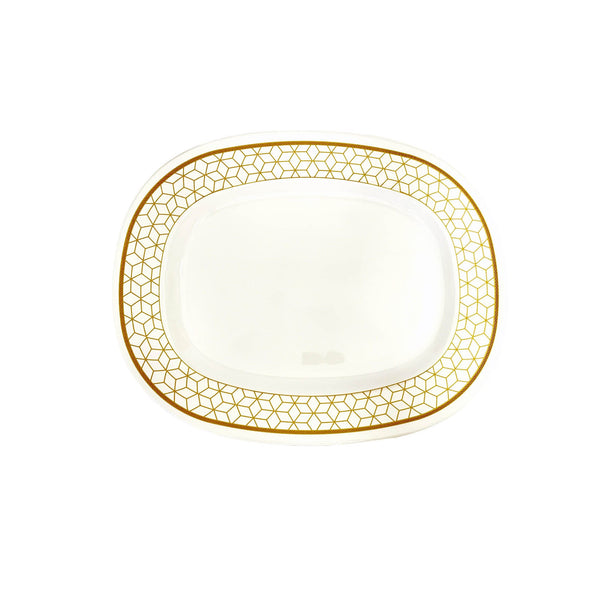 ROYAL MELAMINE ALVIN MELAMINE OVAL PLATTER 36 CM, GOLD COLOR