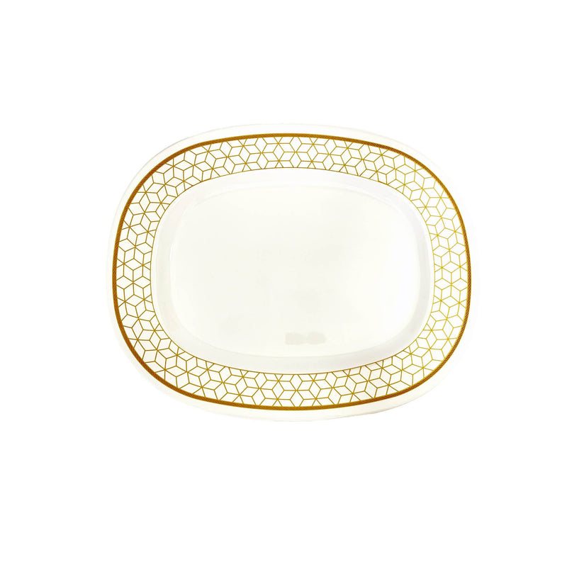 ROYAL MELAMINE ALVIN MELAMINE OVAL PLATTER 36 CM, GOLD COLOR