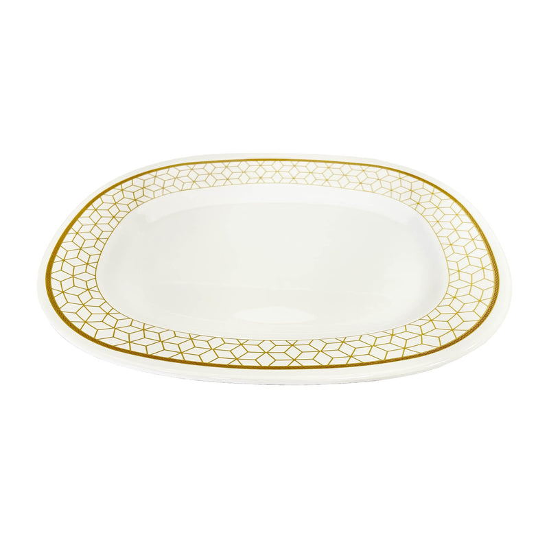 ROYAL MELAMINE ALVIN MELAMINE OVAL PLATTER 36 CM, GOLD COLOR